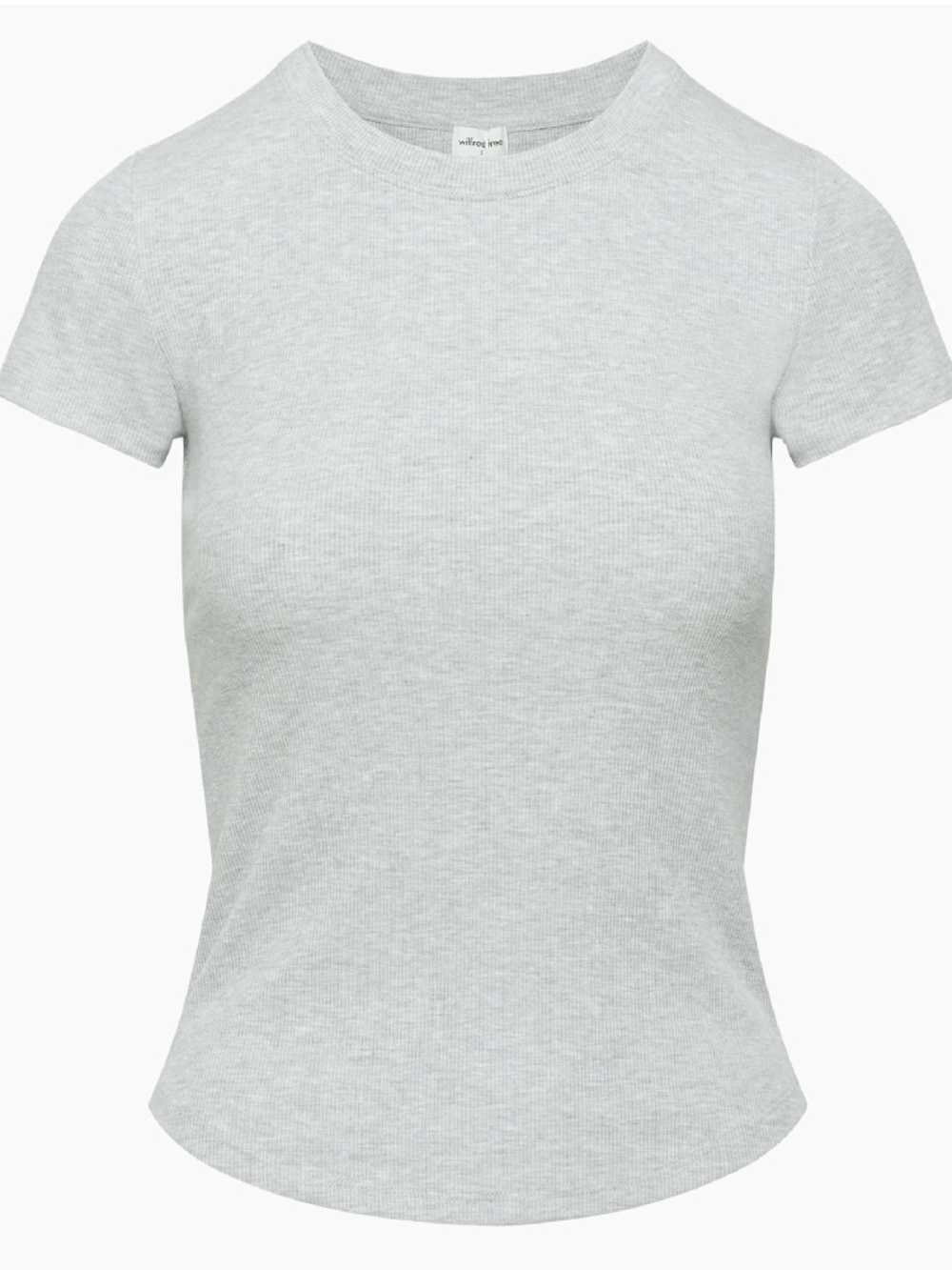 BNWOT- Wilfred Free Stellar TShirt Stretchy Ribbed Crewneck Go-To Heather Chrome